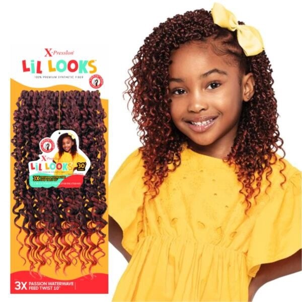 X-Pression Lil Looks 3X Passion Water Wave Feed Twist 10&quot;
