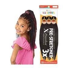 X-Pression Lil Looks 3X Pre-Stretched Braid 32&quot;