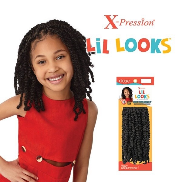 X-Pression Lil Looks Wavy Bomb Twist 8&quot;