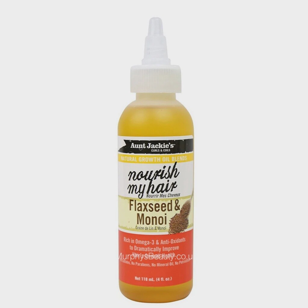 Aunt Jackie&#39;s Nourish my hair Flaxseed &amp; Monoi Hair Oil 50% More