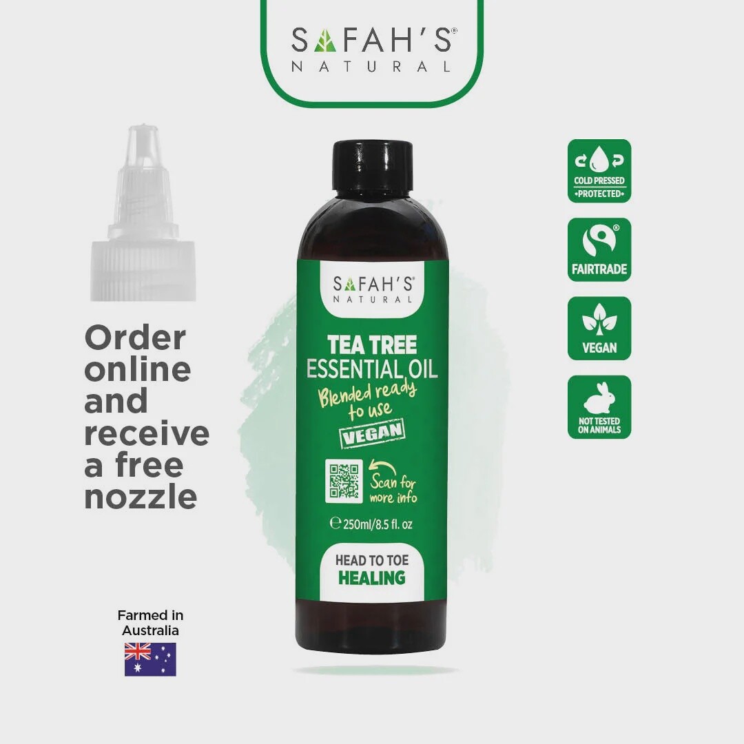 SAFAH&#39;S NATURAL TEA TREE ESSENTIAL OIL BLENDED