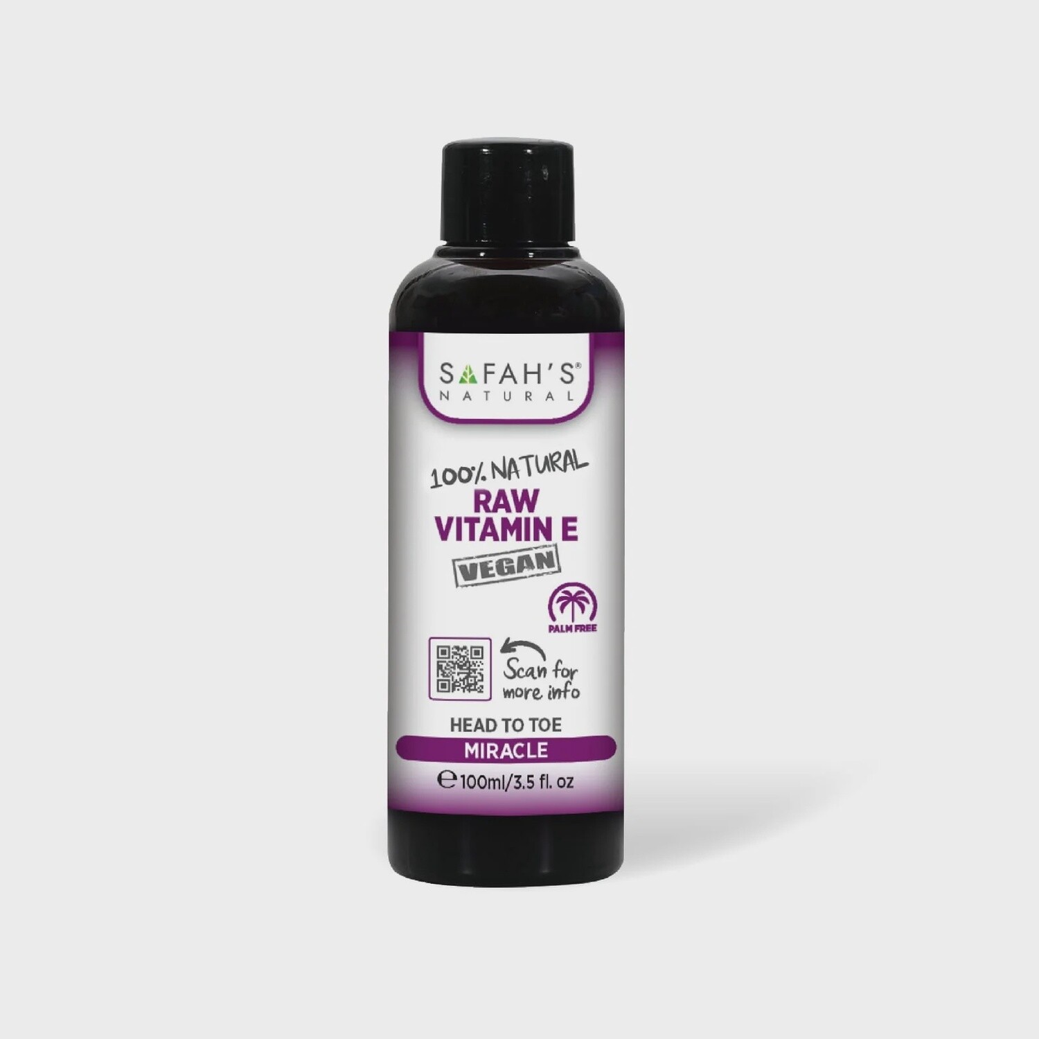 SAFAH&#39;S NATURAL 100% NATURAL RAW VITAMIN E VEGAN
