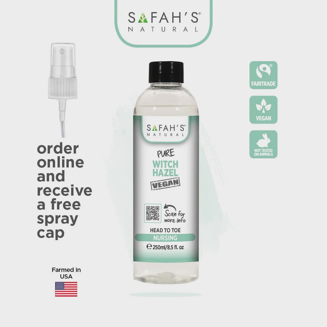 SAFAH&#39;S NATURAL PURE WITCH HAZAL VEGAN