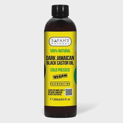 SAFAH&#39;S NATURAL 100% NATURAL DRAK JAMAICAN BLACK CASTOR OIL