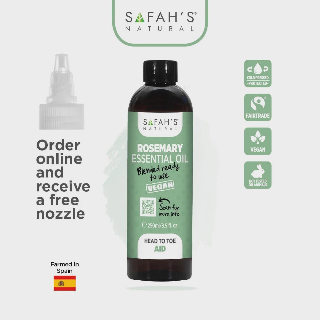 SAFAH&#39;S NATURAL ROSEMARY ESSENTIAL OIL BLENDED