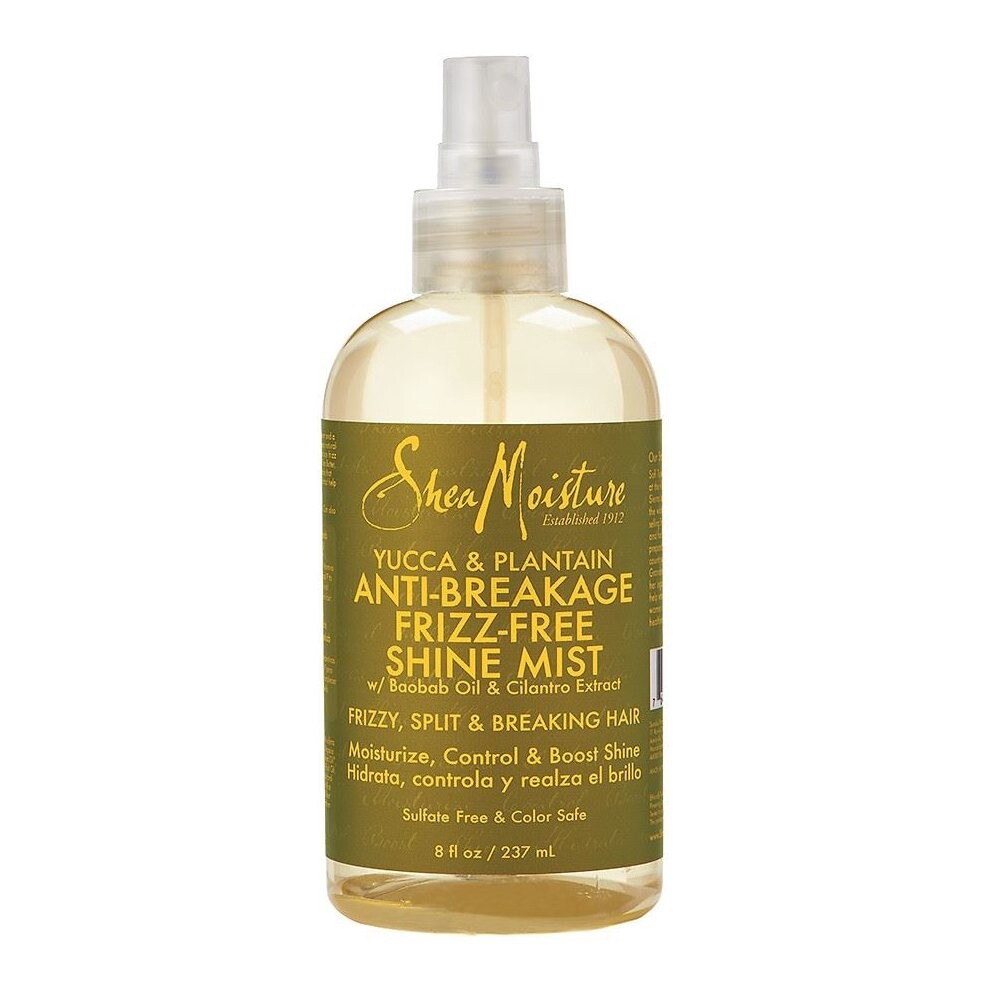 SHEA  MOISTURE YUCCA &amp; PLANTAIN ANTI-BREAKAGE FRIZZ-FREE SHINE MIST