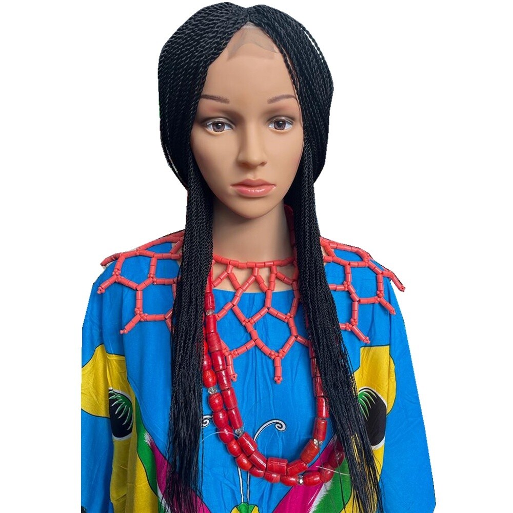 SINGLE TWISTED BRAID WIG WITH CLOSURE