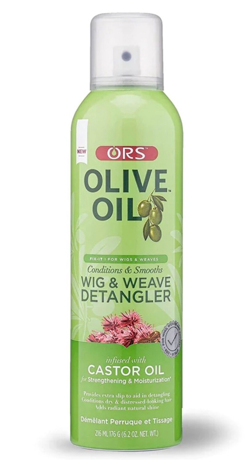 ORS OLIVE OIL WIG AND WEAVE DETANGLER WITH INFUSED WITH CASTOR OIL