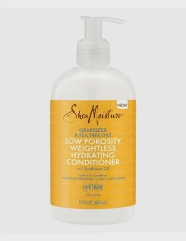 SHEA MOISTURE GRAPESEED &TEA TREE OILS LOW POROSITY WEIGHTLESS HYDRATING CONDITIONER / 13FL.OZ
