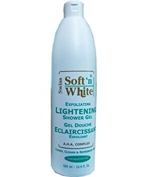SOFT &#39;N  WHITE EXFOLIATING LIGHTENING SHOWER GEL / 500ML / 16.9FL.OZ
