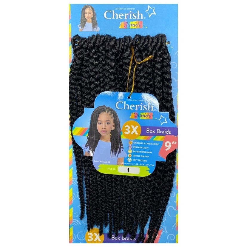 CHERISH JUNIOR BULK 3X BOX BRAID 9&quot;