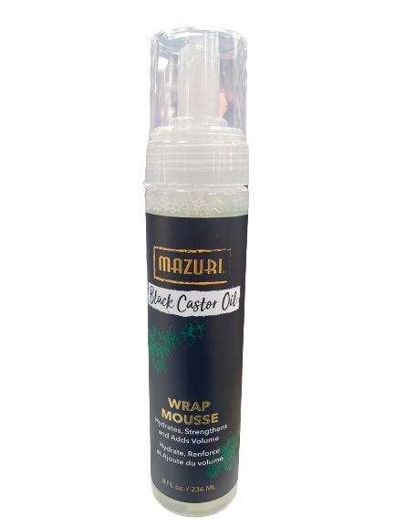 MAZURI BLACK CASTOR OIL WRAP MOUSSE 236ML