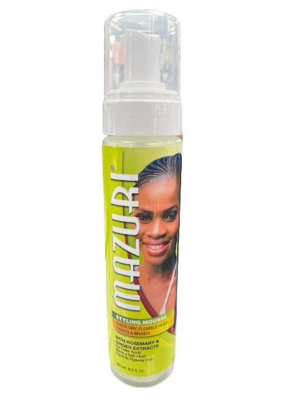 MAZURI STYLING MOUSSE WITH ROSEMARY &amp; GINGER EXTRACTS 251 ML
