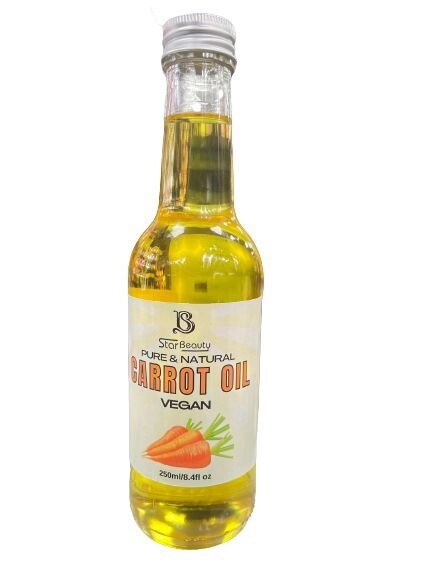 STAR BEAUTY PURE &amp; NATURAL CARROT OIL VEGAN 250 ML