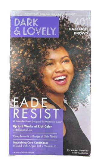 Dark &amp; Lovely Fade Resist Hair Colour / 401 Hazelnut Brown