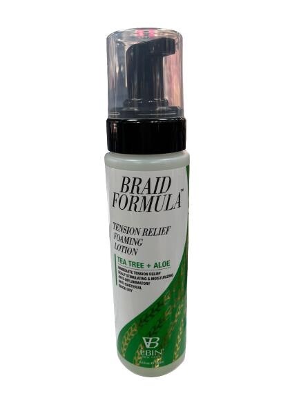 EBIN NEWYORK BRAID FORMULA TENSION RELIEF FOAMING LOTION TEA TREE + ALOE / 8.5FL.OZ / 250ML