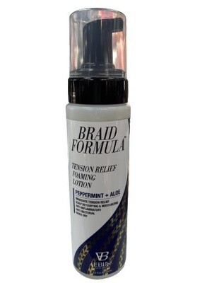 EBIN NEW YORK BRAID FORMULA TENSION RELIEF FOAMING LOTION PEPPERMENT +ALOE / 8.5FL.OZ/ 250ML