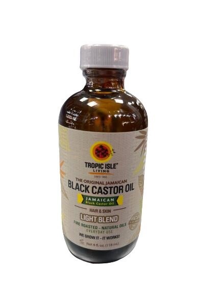 TROPIC ISLE LIVING SINCE 1992 BLACK CASTOR OIL / LIGHT BLEND FOR HAIR &amp; SKIN / 4FL.OZ / 118ML