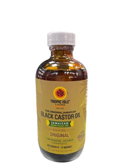 TROPIC ISLE LIVING SINCE 1992 BLACK CASTOR OIL / ORIGINAL FOR HAIR &amp;SKIN / 4FL.OZ/ 118ML
