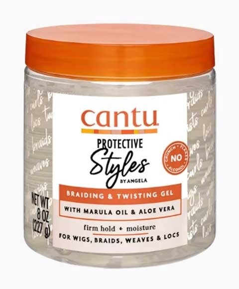 CANTU PROTECTIVE STYLES BY ANGELA BRAIDING &amp; TWISTING GEL / 8FL.OZ / 227G
