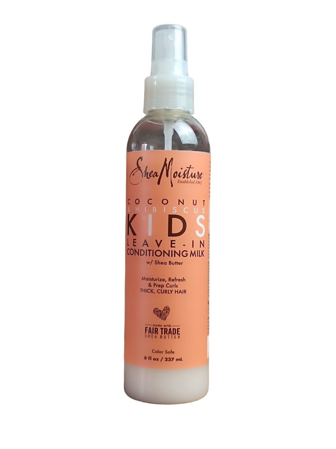 Shea moisture cocunut &amp; hibiscus kids leave in conditioning milk 8fl.oz / 237ml