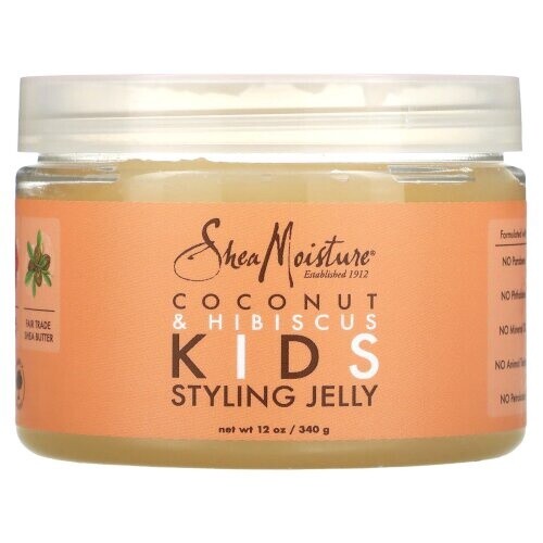 shea moisture cocunut &amp; hibiscus kids styling jelly / 12fl.oz / 340g