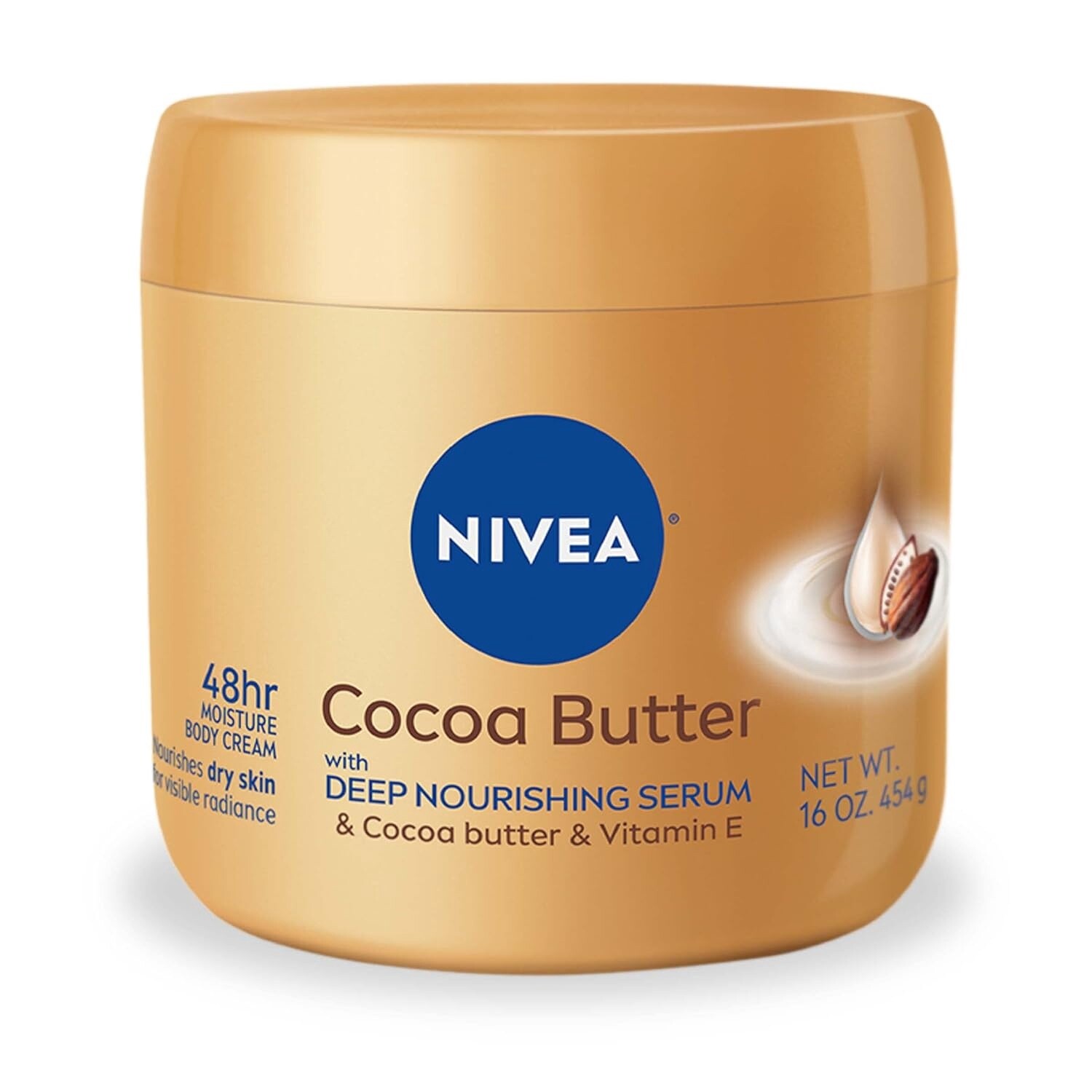 NIVEA COCOA BUTTER WITH VITAMIN E BODY CREAM/ 454g