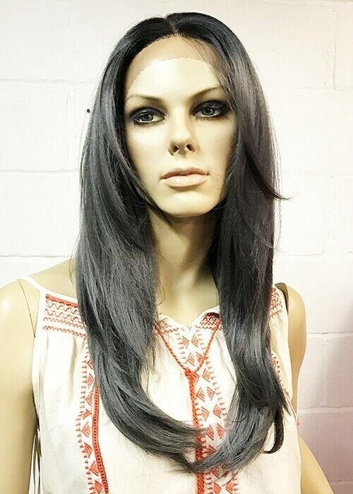 KALI ESSENTIAL LFP02 100% HUMAN HAIR PREMIUM BLEND SWISS LACE FRONT WIG