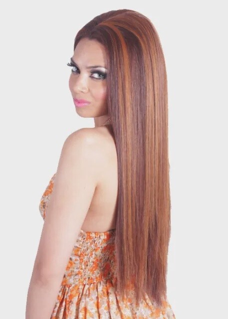 KALI ESSENTIAL / LFP01  100% HUMAN HAIR PREMIUM BLEND SWISS LACE FRONT WIG