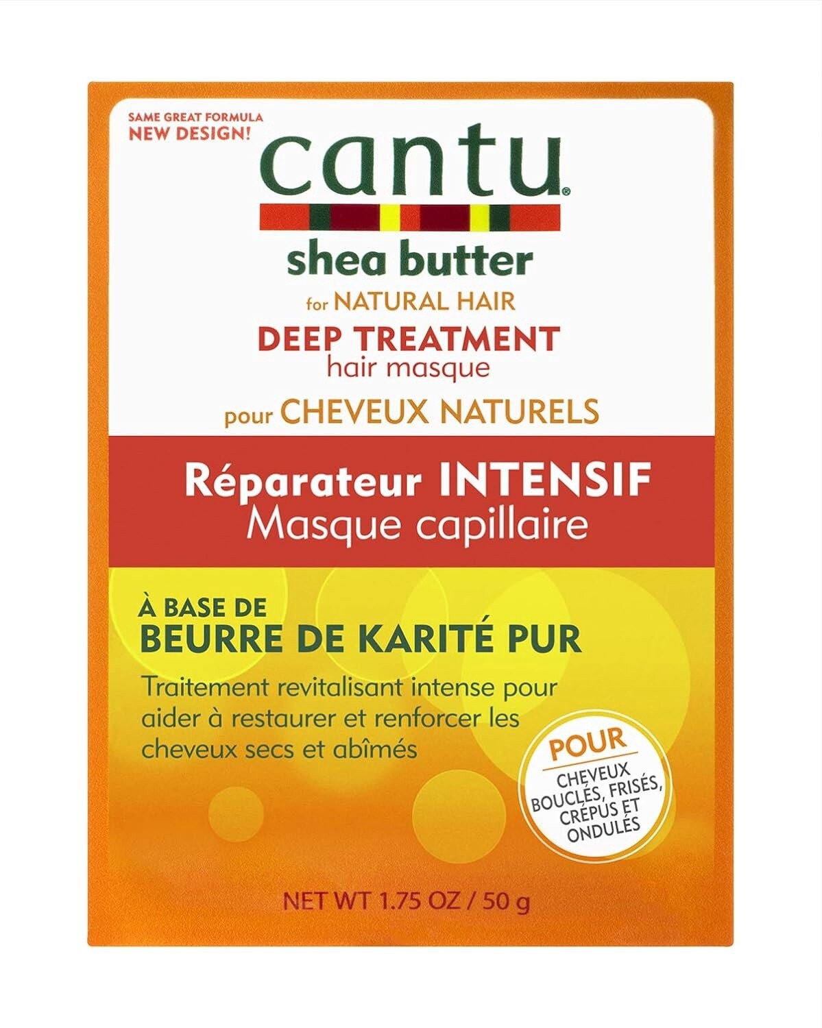 CANTU SHEA BUTTER DEEP TREATMENT HAIR MASQUE/ 1.75FL.OZ