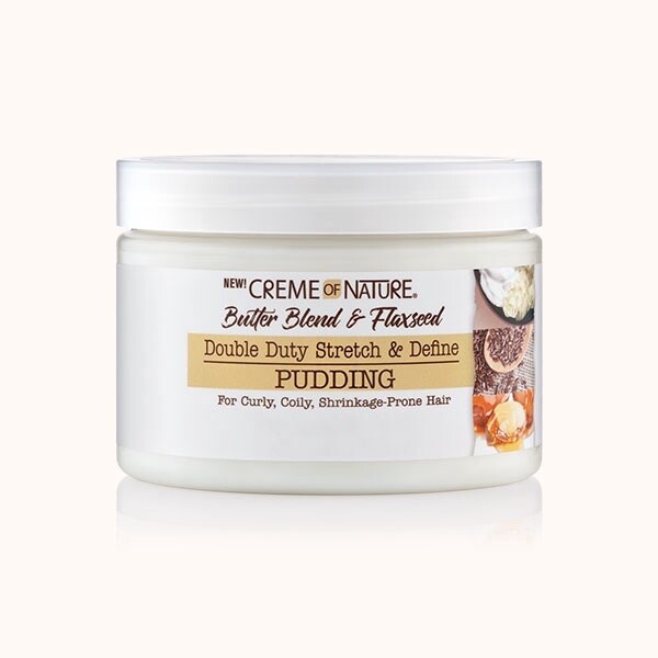 CREME OF NATURE BUTTER BLEND &amp; FLAXSEED DOUBLE DUTY STRETCH &amp; DEFINE PUDDING