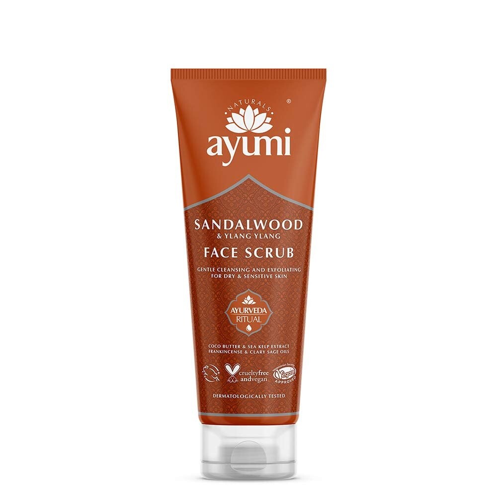 AYUMI SANDALWOOD AND YLANG YLANG FACE SCRUB/ 125 ML