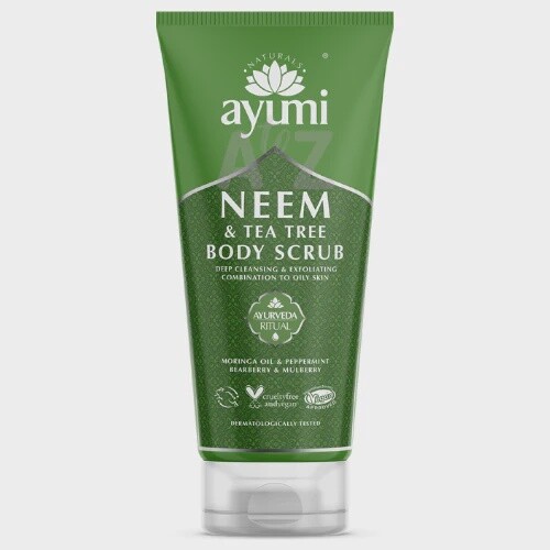AYUMI NEEM AND TEA TREE BODY SCRUB/ 200 ML