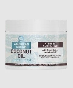 AMERICAN DREAM COCONUT OIL BODY CREAM WITH COCOA BUTTER &amp; VITAMIN E