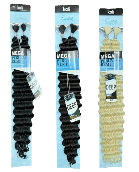 KALI MEGA PERUVIAN  REMI 100% HUMAN HAIR BLENDED DEEP WAVE BULK