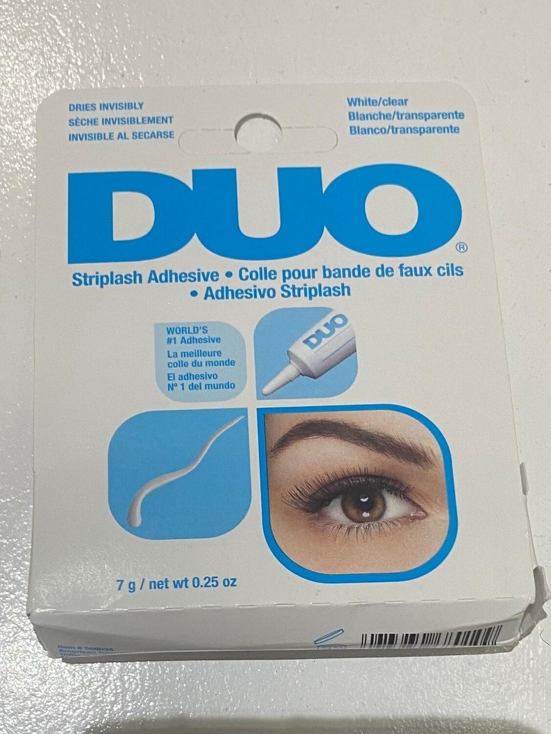 DUO STRIPLASH ADHESIVE WHITE/CLEAR