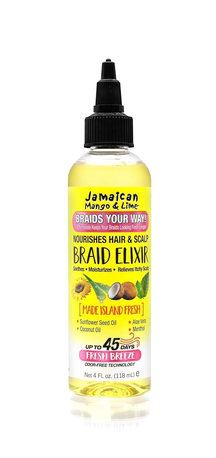 JAMAICAN MANGO &amp; LIME BRAID ELIXIR BRAIDING OIL 4oz