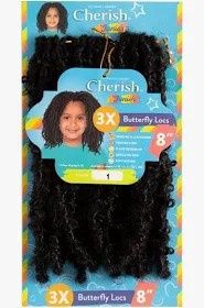 CHERISH JUNIOR BULK 3X BUTTERFLY LOCS 8&quot;