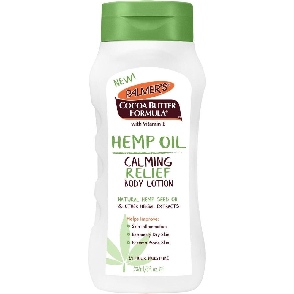 Palmer&#39;s Cocoa Butter Formula Hemp Oil Calming Relief Body Lotion, 8 Ounces