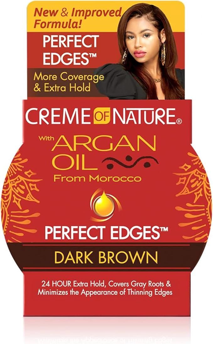 CREME OF NATURE ARGAN OIL PERFECT EDGES DARK BROWN GEL