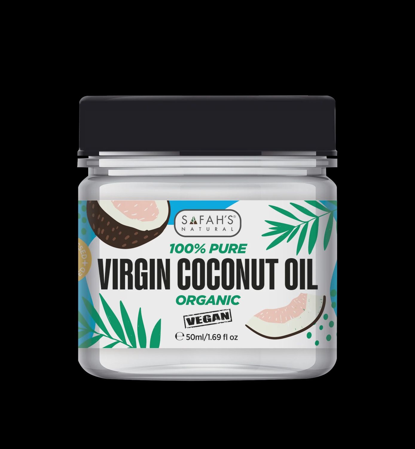 SAFAH&#39;S ORGANIC COCONUT OIL 100% PURE - JAR OF PURITY FOR BEAUTY AND WELLBEING
