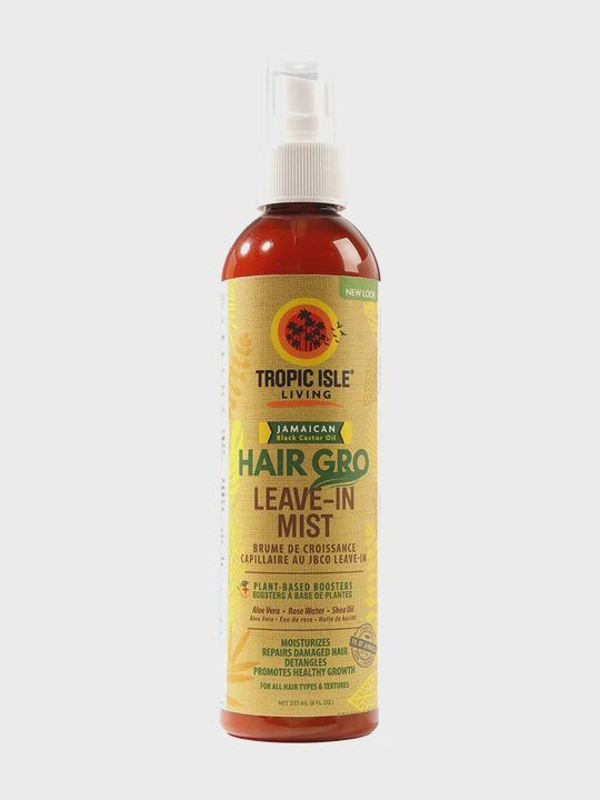 TROPIC ISLE LIVING HAIR GRO BLACK CASTOR OIL LEAVE-IN MIST 237ml