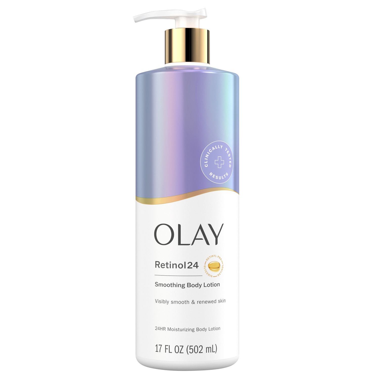 Olay Smoothing Hand &amp; Body Lotion with Retinol &amp; Vitamin B3 Complex, for All Skin Types, 17 fl oz