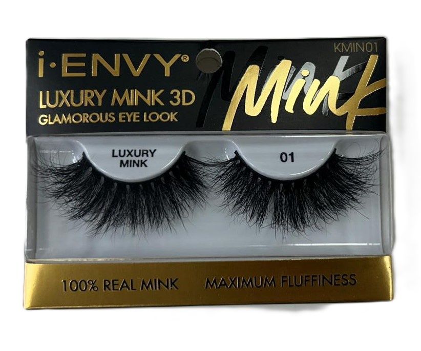 Kiss i-ENVY Luxury Mink collection 100% Real Mink Eyelashes, STYLE: 01