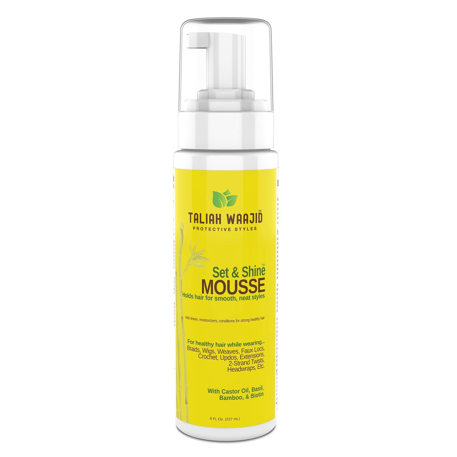 Taliah Waajid Protective Styles Set And Shine Mousse, 8oz