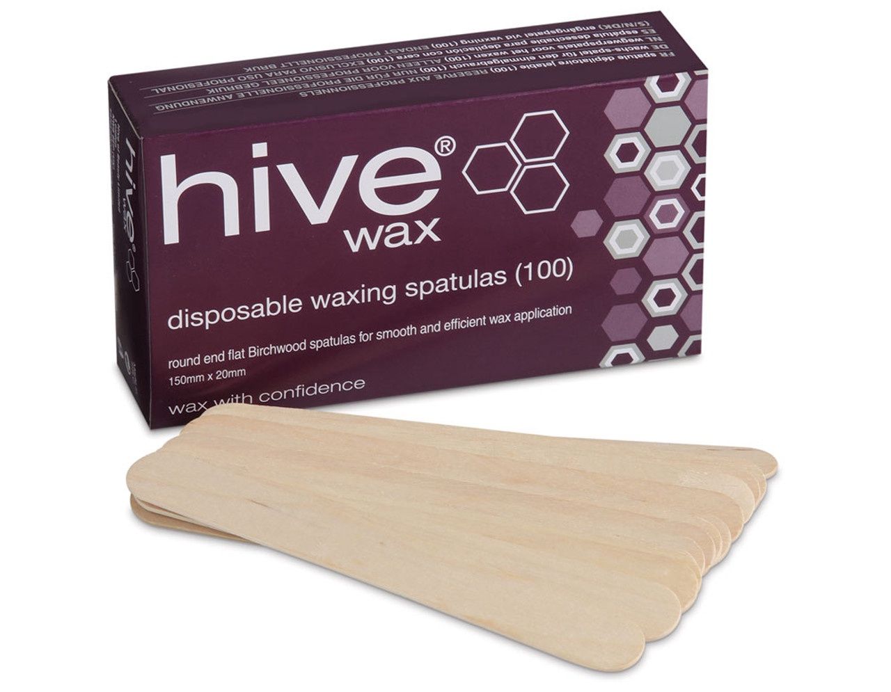 HIVE WAX DISPOSABLE WAXING SPATULAS(100)