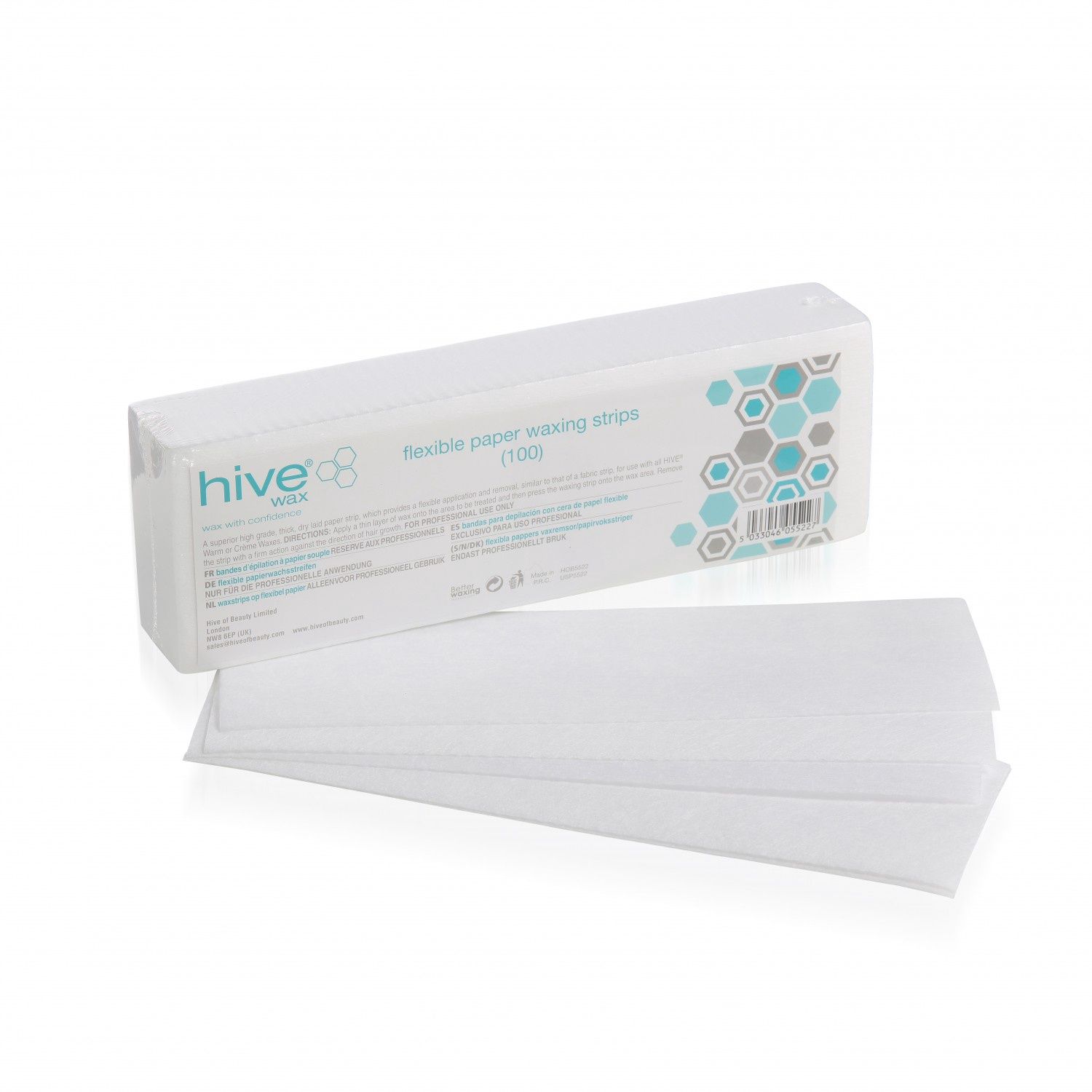 HIVE WAX FLEXIBLE PAPER WAXING STRIPS(100)