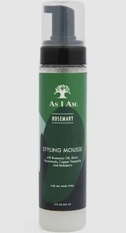 As I Am Rosemary Styling Mousse 8 oz