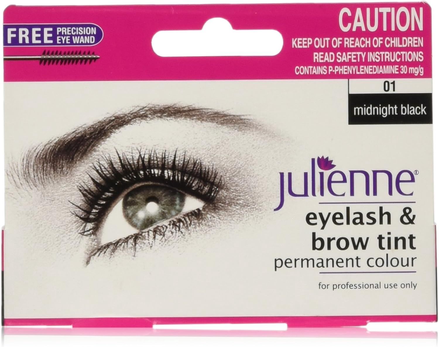 JULIENNE EYELASH &amp;BROW TINT -MIDNIGHT BLACK