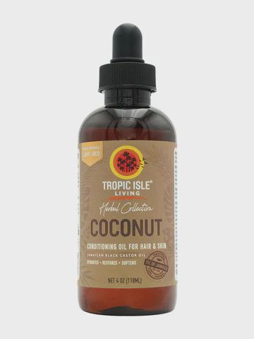 TROPIC ISLE LIVING HERBAL COLLECTION COCONUT  JAMAICAN BLACK CASTOR OIL 118ML